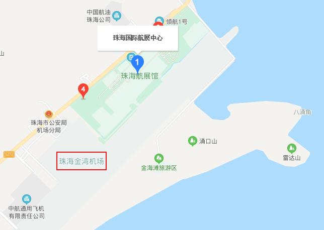 珠海金湾机场内部地图图片